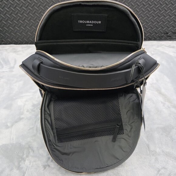 Troubadour Momentum Travel Business Backpack 13L Black, Gold Hardware NWT - Picture 10 of 15